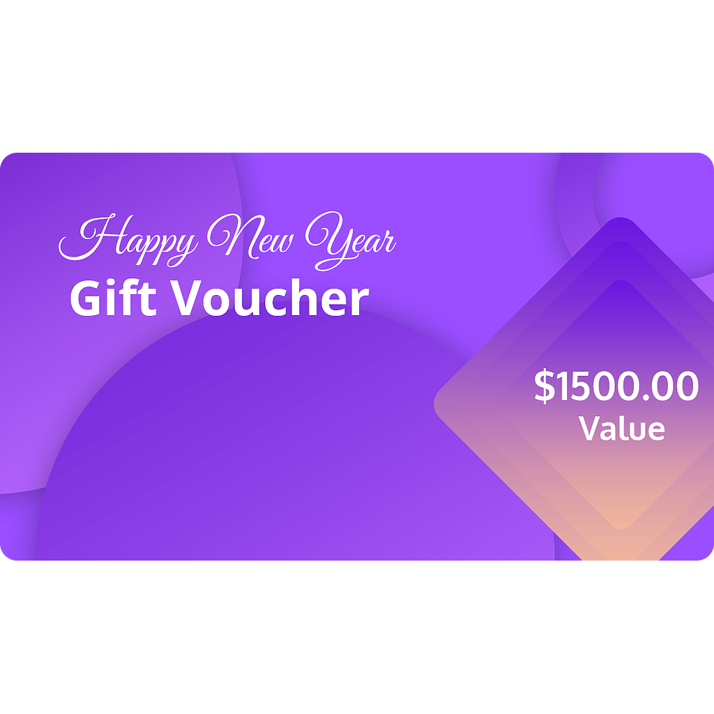 Physical New Year Gift Card