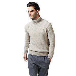 Gran Sasso Men pull trui ronde hals heren beige