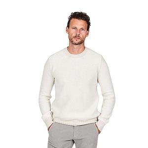 Gran Sasso Men pull trui ronde hals heren ecru