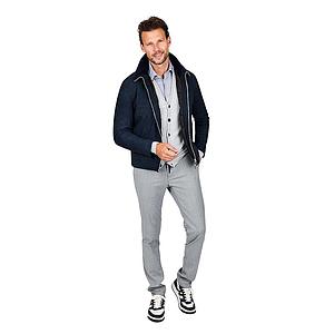 Fradi leren vest heren marine