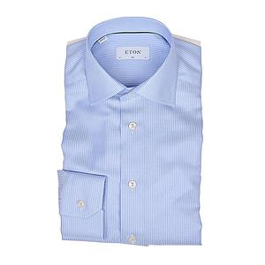 Eton hemd lange mouwen heren licht blauw