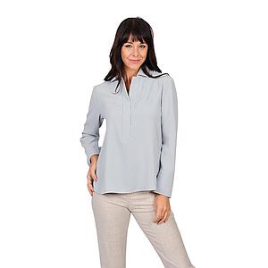 Natan Collection blouse lange mouwen dames grijs BLANKO-N6NJ03-143