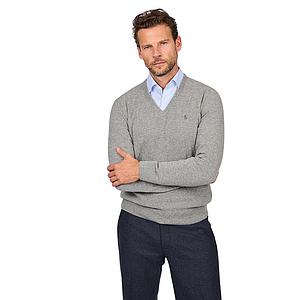 Polo Ralph Lauren Men pull trui v-hals heren grijs