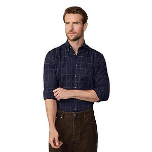 Hackett London hemd lange mouwen heren marine