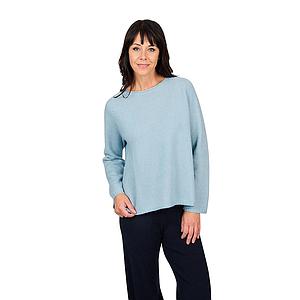 Hemisphere pull trui dames ciel