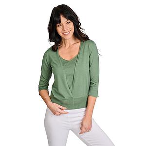 Natan Collection pull trui dames groen LIANA-MERINOS-273