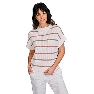 Jeff pull trui ronde hals dames roze April