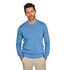 Gran Sasso Men pull trui ronde hals heren licht blauw