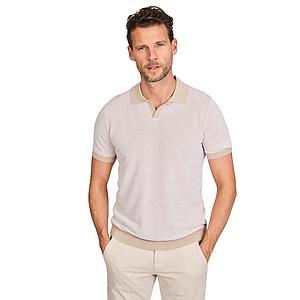 Gran Sasso Men polo shirt korte mouwen heren beige