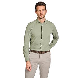 Gran Sasso Men hemd lange mouwen heren khaki