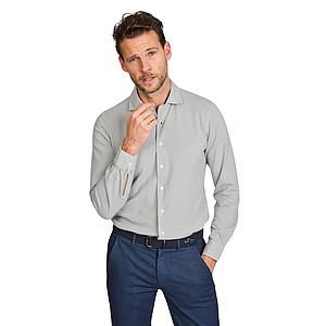 Gran Sasso Men hemd lange mouwen heren grijs