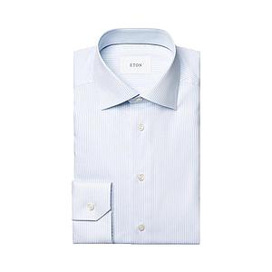 Eton hemd lange mouwen heren licht blauw Slim fit