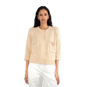 Jeff gilet dames beige Charli