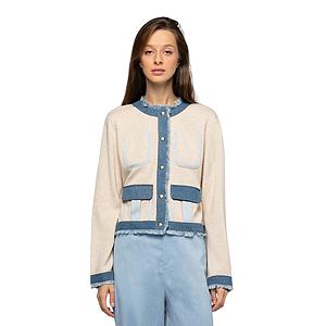 Max&Moi gilet dames beige Vadela