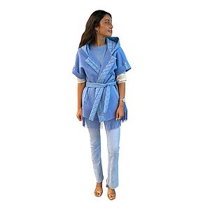 Max&Moi vest dames blauw Varya