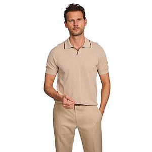 Gran Sasso Men polo shirt korte mouwen heren beige