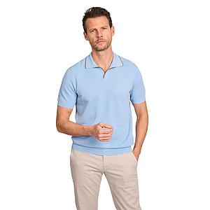 Gran Sasso Men polo shirt korte mouwen heren ciel