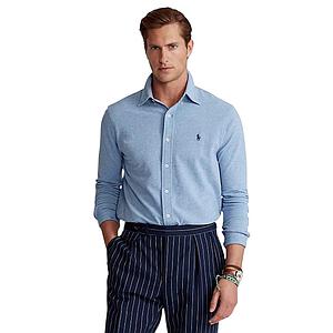 Polo Ralph Lauren Men hemd lange mouwen heren licht blauw custom fit