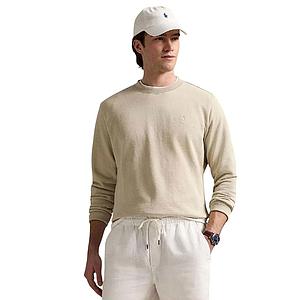 Polo Ralph Lauren Men sweater heren zand custom fit