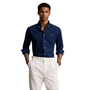 Polo Ralph Lauren Men hemd lange mouwen heren marine Custom fit