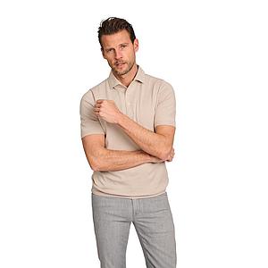 Gran Sasso Men polo korte mouwen heren licht beige