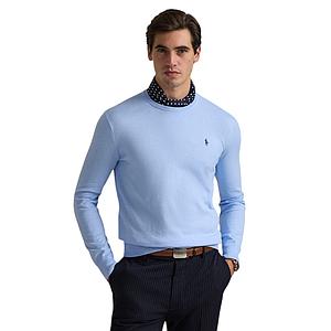Polo Ralph Lauren Men pull trui ronde hals heren licht blauw Slim fit