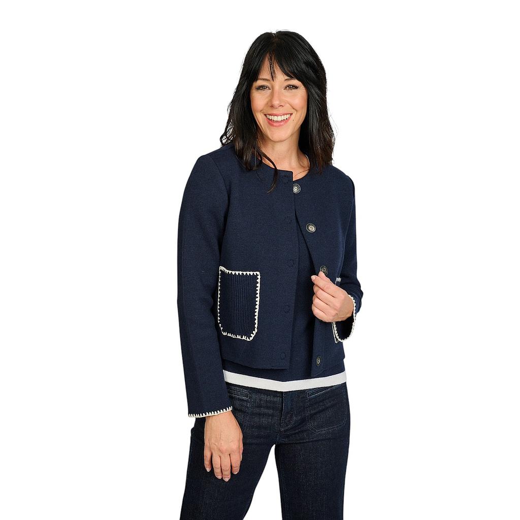 Anneclaire gilet dames marine D1268 607 296