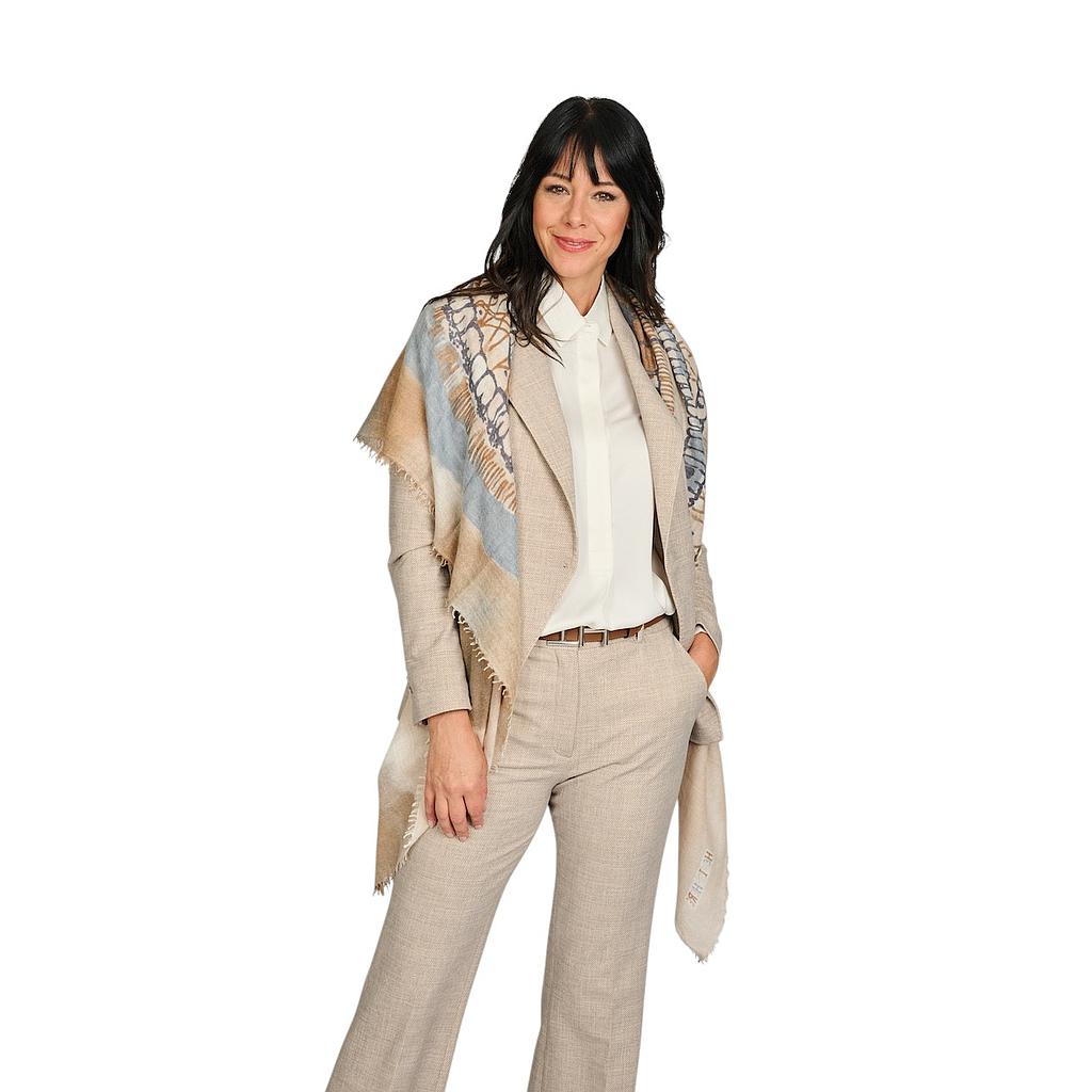 Hemisphere sjaal dames beige