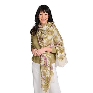 Hemisphere sjaal dames khaki