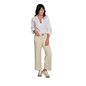 Mason'S Women broek dames beige New York studio crop