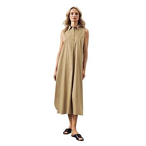 Scapa Flow kleedje dames donker beige Brooklyn