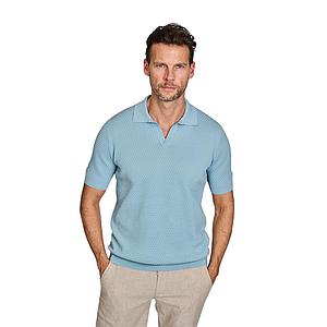 Gran Sasso Men polo shirt korte mouwen heren turquoise