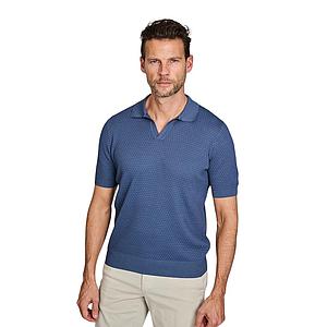 Gran Sasso Men polo shirt korte mouwen heren blauw