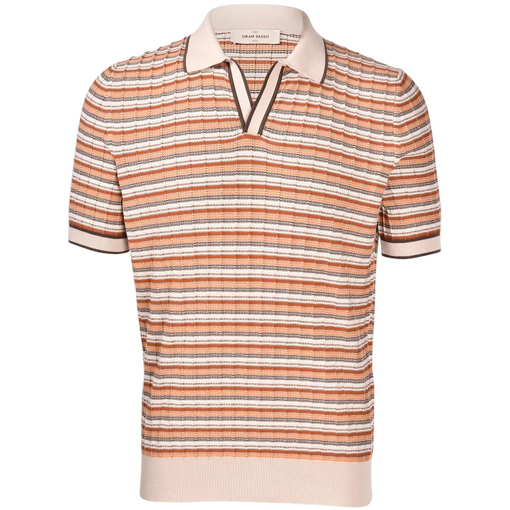 Gran Sasso Men polo shirt korte mouwen heren multi
