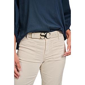 Scapa Flow riem dames ecru Brandbelt suede