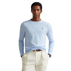 Polo Ralph Lauren Men pull trui ronde hals heren licht blauw custom slim fit 710890558507