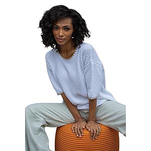 Anneclaire pull trui dames wit D1583 785 201