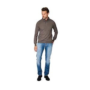 Gran Sasso Men polo shirt lange mouwen heren bruin