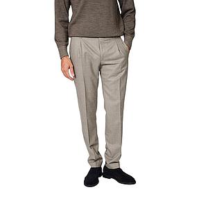 Berwich broek heren bruin contemporary - flannel