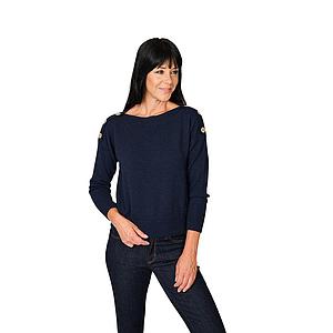 Anneclaire pull trui dames marine D1853 857 202