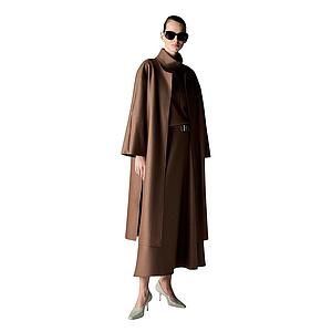 Natan Collection mantel jas dames bruin FLIPO-J4ZN05 165