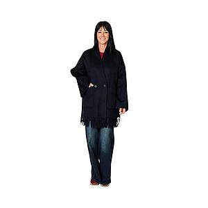 The Dynamis  Studio mantel jas dames donker blauw