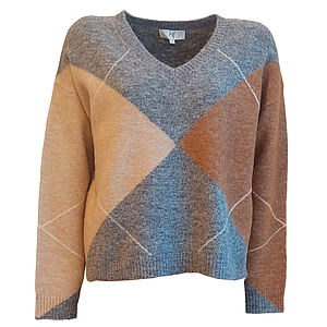 Jeff pull trui dames grijs Aspen