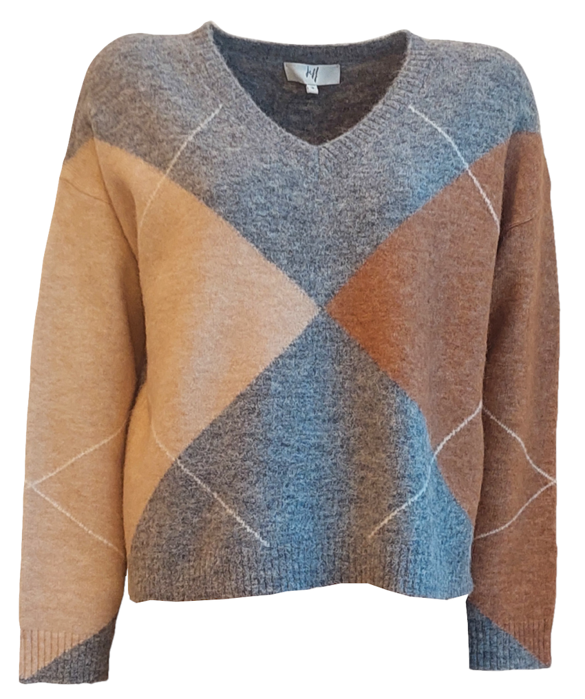 Jeff pull trui dames grijs Aspen