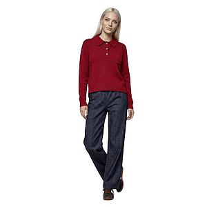 Jeff polo shirt dames bordeaux Loops