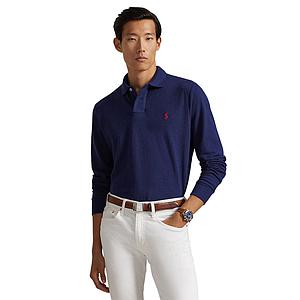 Polo Ralph Lauren Men polo shirt lange mouwen heren marine