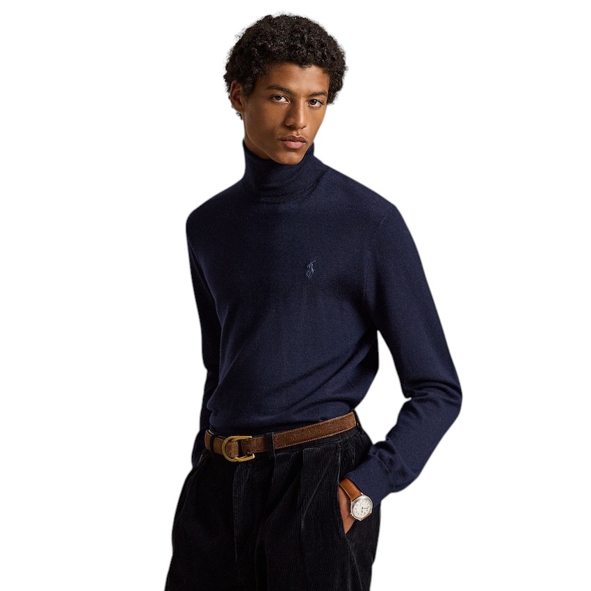 Polo Ralph Lauren Men pull trui rolkraag heren marine 710946145001