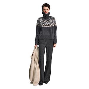 Riani pull trui rolkraag dames anthraciet 687710-8427 960