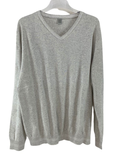 Eleventy Men pull trui v-hals heren anthraciet