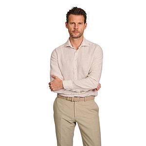 Stenstroms Men hemd lange mouwen heren licht beige Slimline